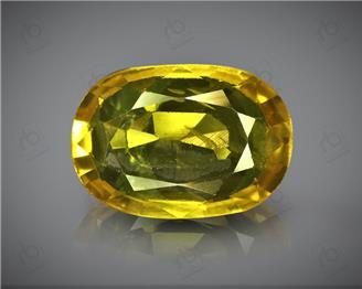 Natural Heated & Treated Yellow Sapphire Certified  5.38 (CTS) ( 85589 ) (D)